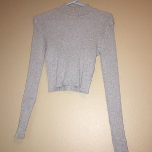 Grey turtle neck